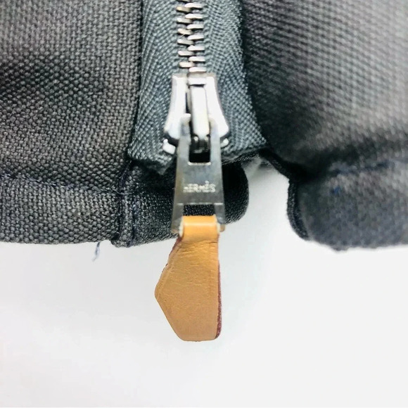 Authentic Hermes Fourre Tout Canvas Clutch Bag and Wallet Organizer Set EUC - Picture 3 of 17